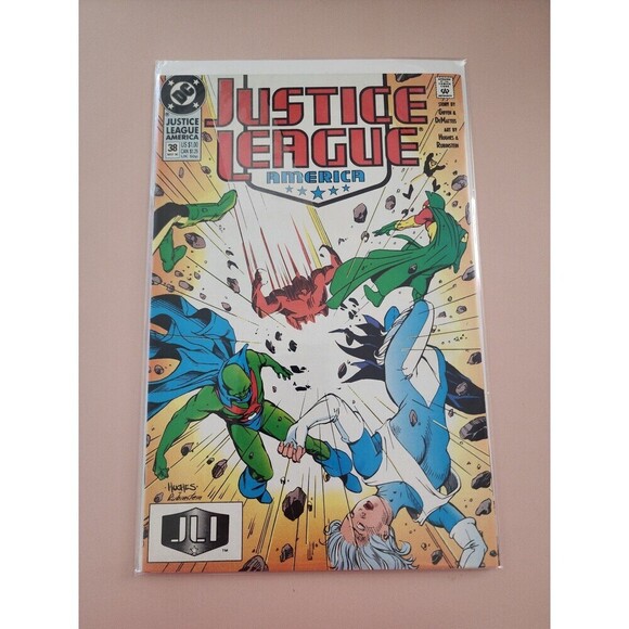 Justice League America (1987) #38 "Spy" Part 1 of 3 DC Comic - Picture 1 of 10